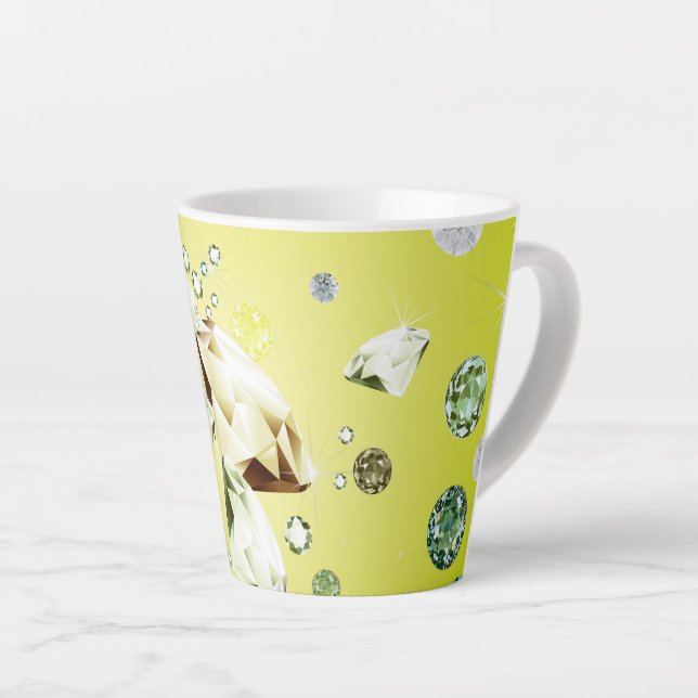 Taza De Café Latte Galaxia Diamond 8 (Ángulo derecho)