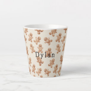 Taza De Café Latte Galletas de Jengibre Navideñas Acogedoras y Cálida