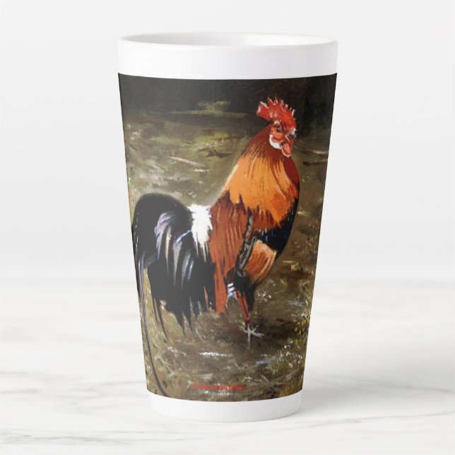 Taza De Café Latte Gallo (Anverso)
