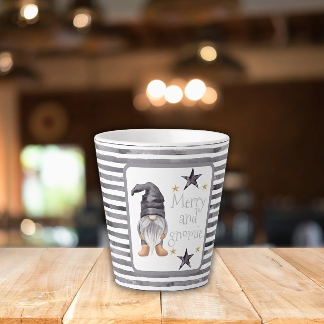 Taza De Café Latte Gangnomo de acuarela de invierno para Navidades (Subido por el creador)