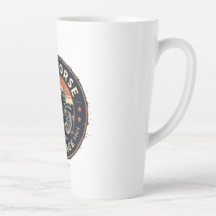 Taza De Café Latte Garaje Iron Horse
