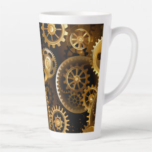 Taza De Café Latte Gases de bronce de vapor sin soldadura