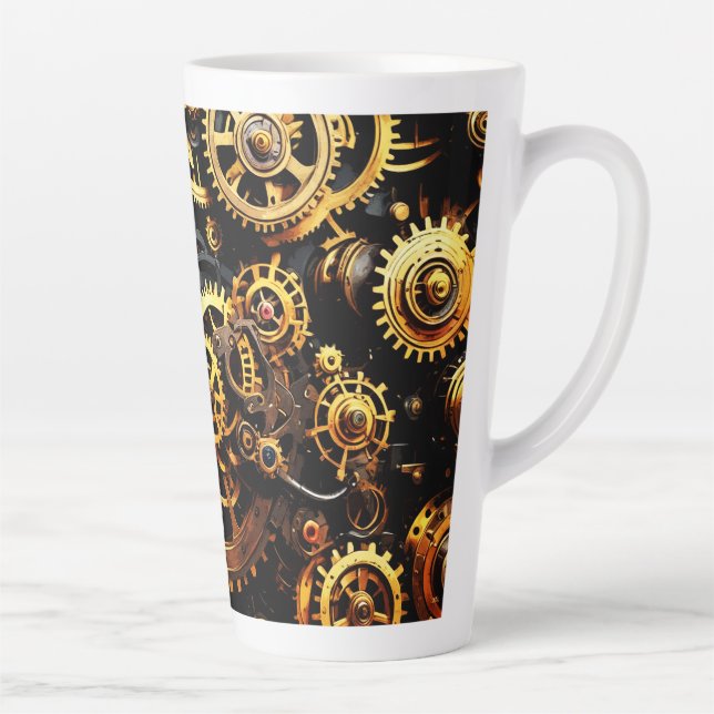 Taza De Café Latte Gases de relojería de Steampunk 1004 (Derecha)