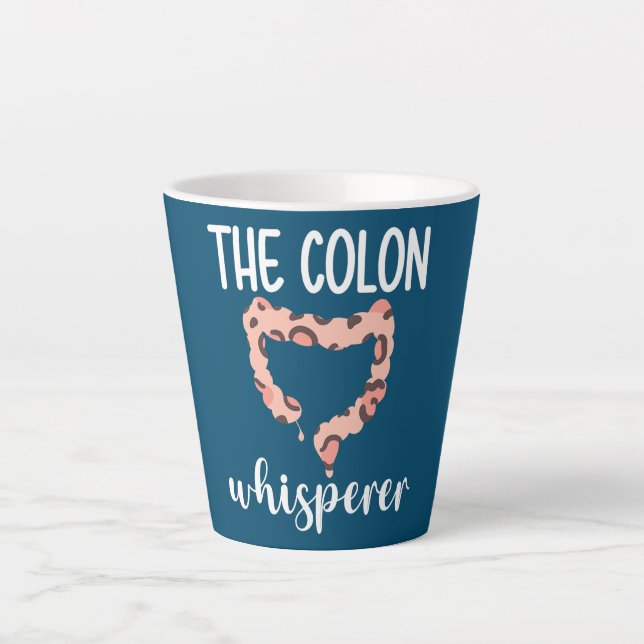Taza De Café Latte Gastroenterólogo de Colon Whisperer (Anverso)