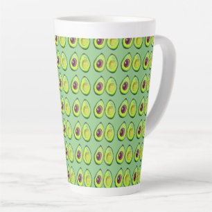Taza De Café Latte Gastronomía vegetal aguacate verde vegetal