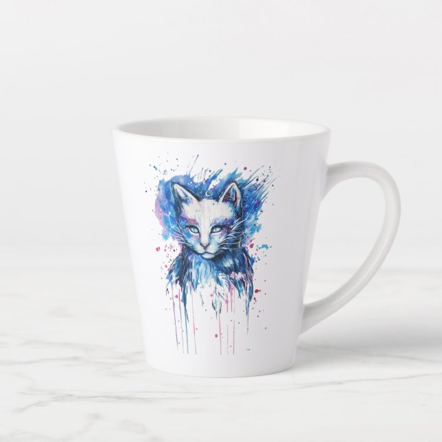 Taza De Café Latte Gatita (Derecha)