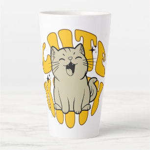 Taza De Café Latte Gatito Adorable