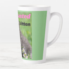 Taza De Café Latte gatito encantado