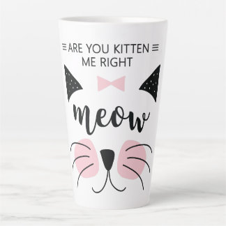 Taza De Café Latte Gatito Me Derecha Meow Latte Mug