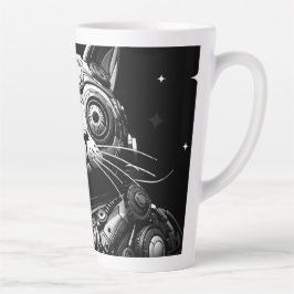 Taza De Café Latte Gato atómico #98