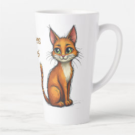 Taza De Café Latte Gato Dads Rule mug - un regalo perfecto para el dí