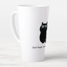 Taza De Café Latte Gato lindo y divertido