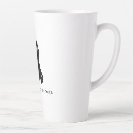 Taza De Café Latte Gato lindo y divertido