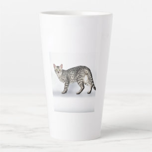 Taza De Café Latte Gato Mau Egipcio Raro