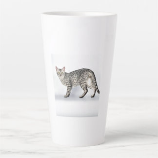 Taza De Café Latte Gato Mau Egipcio Raro