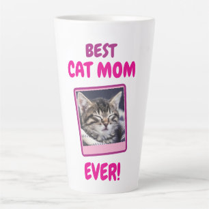 TAZA DE CAFÉ LATTE GATO PERSONALIZADO MAMÁ MADRE SIEMPRE MASCOTA AMOR