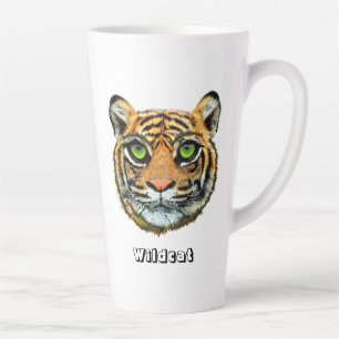 Taza De Café Latte Gato salvaje