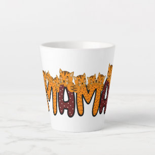 Taza De Café Latte Gatos durmientes cortos