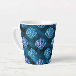 Taza De Café Latte Gem Sea Shells Latte Mug