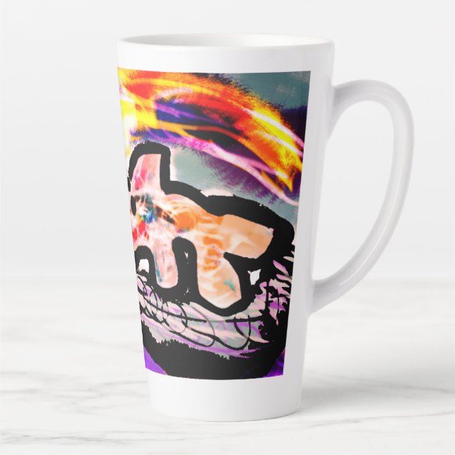 Taza De Café Latte Gema de delfín (Derecha)
