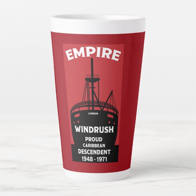 Taza De Café Latte Generación Windrush Gran Café Mug (Anverso)