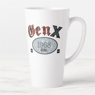 Taza De Café Latte Generación X (Generación X año 1968)