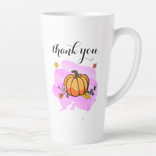 Taza De Café Latte genial, adorable calabaza amarilla moderna, amante