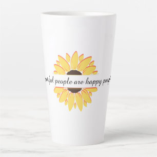Taza De Café Latte Gente agradecida es gente feliz Personaliza