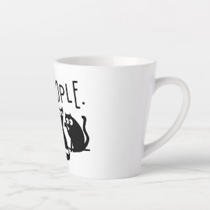 Taza De Café Latte Gente Asquerosa Gatos Divertidos Gatos Negros