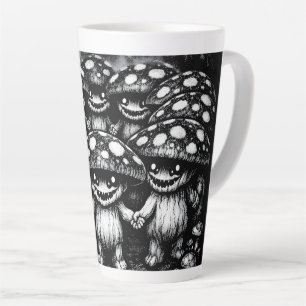 Taza De Café Latte Gente Hongo • Criaturas del Bosque por BurnsInHell