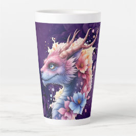 Taza De Café Latte Gentle Guardian Dragon. 