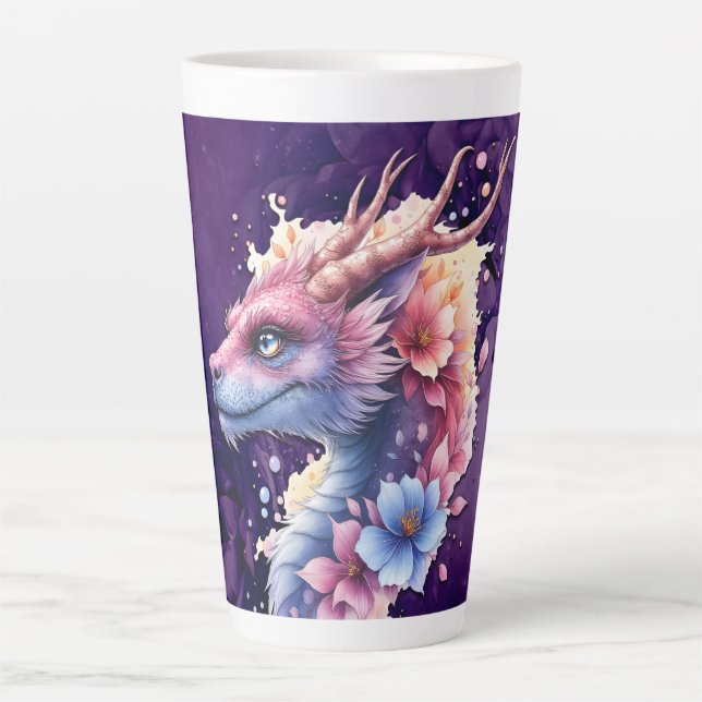 Taza De Café Latte Gentle Guardian Dragon.  (Anverso)