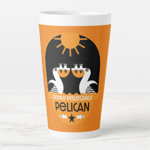 Taza De Café Latte Genus Pelecanus Bird Art