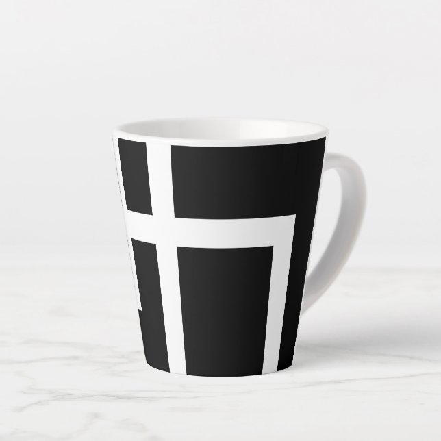 Taza De Café Latte "Geometría" (Ángulo derecho)