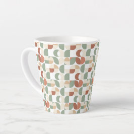 Taza De Café Latte Geométrico Escandinavo
