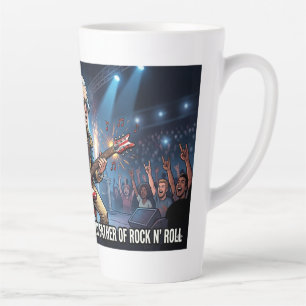Taza De Café Latte George Washington Estrella de Rock - Padre Fundado