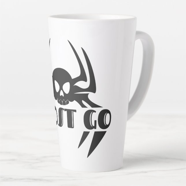 Taza De Café Latte Ghost Go Spooky Season (Ángulo derecho)