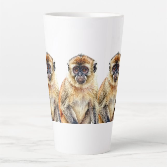 Taza De Café Latte Gibbon (Anverso)