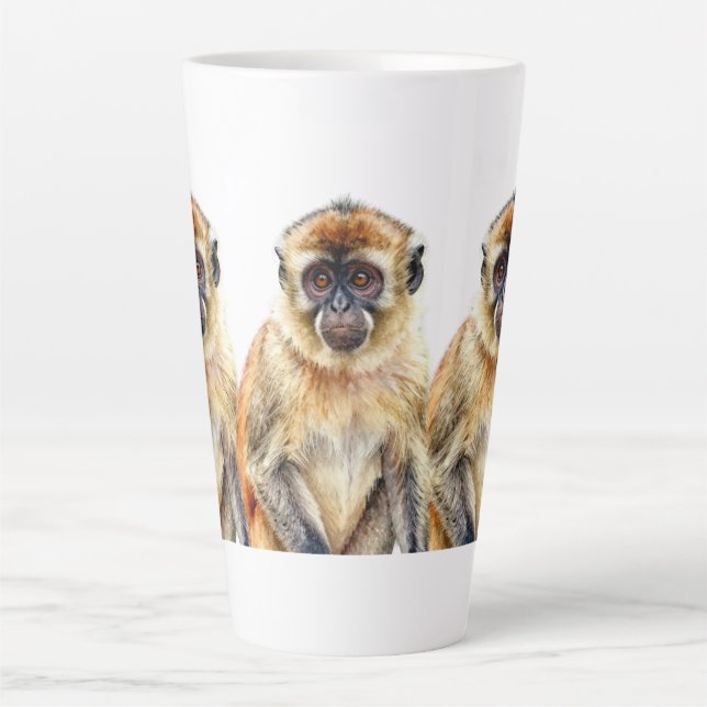 Taza De Café Latte Gibbon (Anverso)