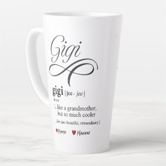 Taza De Café Latte Gigi Definición Latte Mug