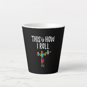 Taza De Café Latte Gimnasio Así es como hago Chica de Construcción de