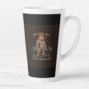 Taza De Café Latte Gimnasio Divertido de Capybara Una Repetición Más