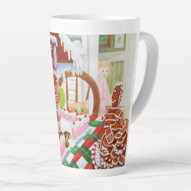 Taza De Café Latte GINGERBREAD SORPRESA Tall Latte Mug (Ángulo derecho)