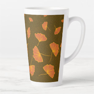 Taza De Café Latte ginkgo bailador