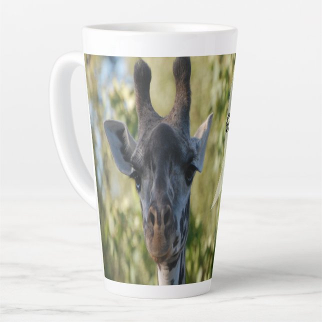 Taza De Café Latte Giraffe (Ángulo izquierdo)