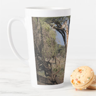 Taza De Café Latte Giraffe africana fallecida