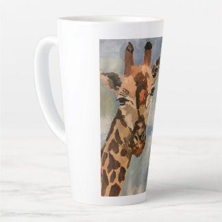 Taza De Café Latte Giraffe en latte mug