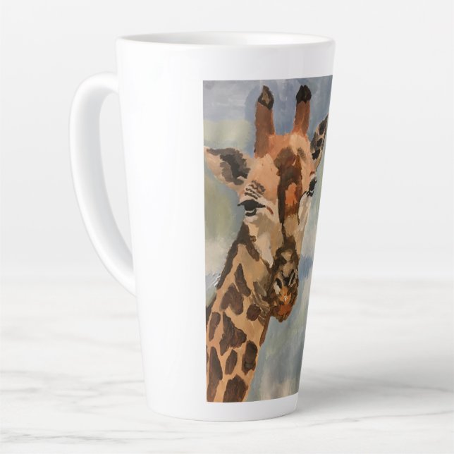 Taza De Café Latte Giraffe en latte mug (Ángulo izquierdo)