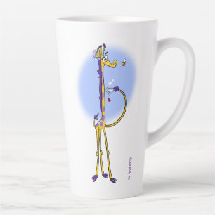 Taza De Café Latte GIRAFFE & HONEYBEE TEA por Jeff Willis