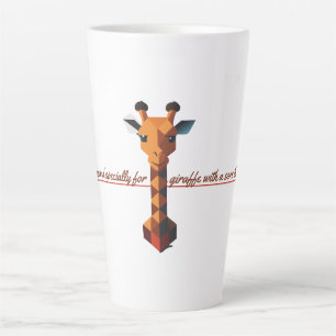 Taza De Café Latte Giraffe isométrica
